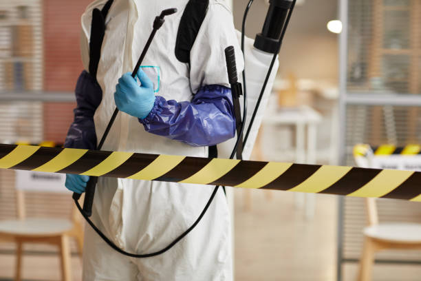 Professional Sewage Cleanup technician working in Montpelier, ID